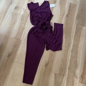 Eggplant Jumpsuit